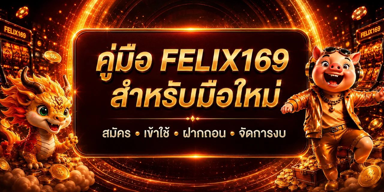 FELIX169 คู่มือสมัคร เข้าใช้ ฝากถอน สำหรับมือใหม่